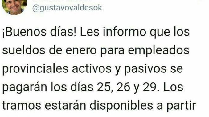 VALDÉS SUELDOS ENERO