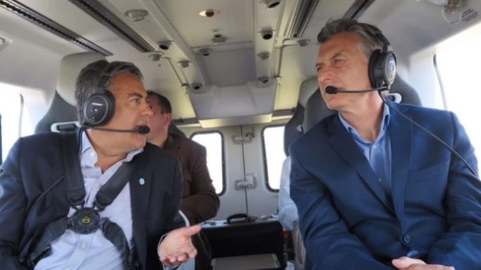 mauricio macri en helicoptero