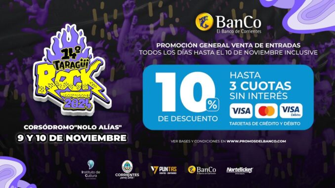BANCO TARAGUY ROCK